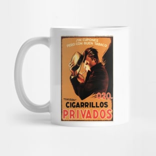 CIGARRILLOS PRIVADOS Achille Mauzan 1930 Good Tobacco Vintage Advertisement Mug